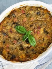 Eggplant Pasticcio Casserole with Ham & Cheese | All that's Jas