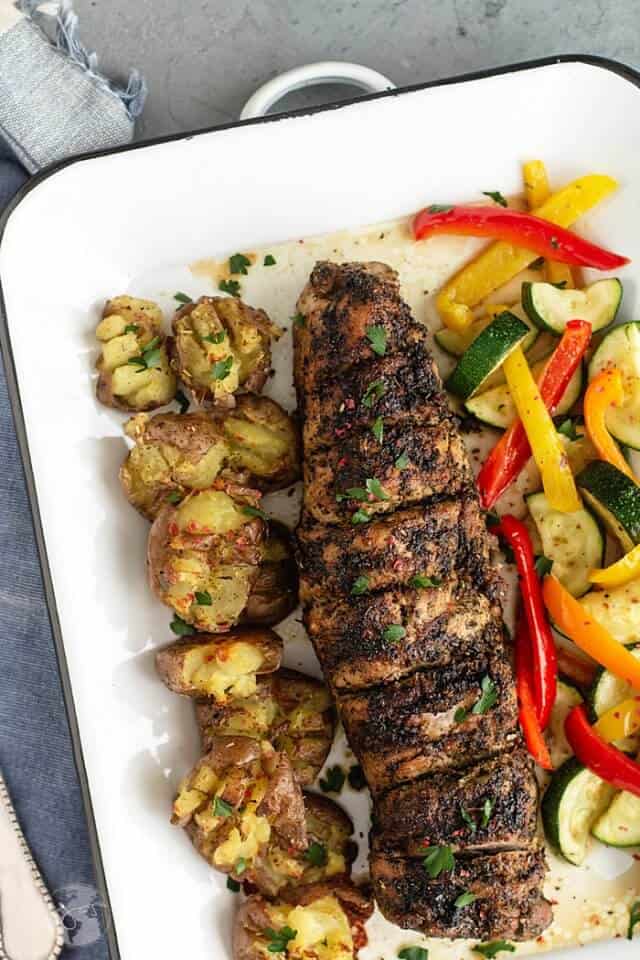 Roasted Pork Tenderloin with Zesty Italian Dressing Recipe