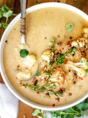 Oven Roasted Cauliflower Soup | All that's Jas