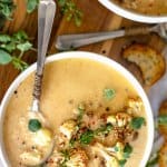Oven Roasted Cauliflower Soup Recipe
