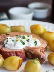 kassler chops with remoulade