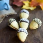 A close up of Acorn Cookies
