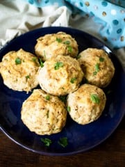 A plate with bread dumplings