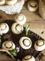 cookies shaped like mushrooms