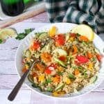A bowl of quinoa salad