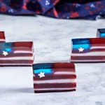 A row of jello flags