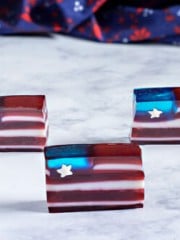 Red White and Blue Jello Flag dessert