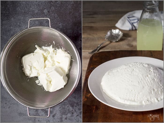 making of fresh farmer's cheese