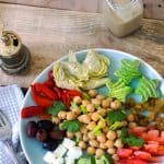 Lebanese chickpea salad with smoky tahini dressing recipe