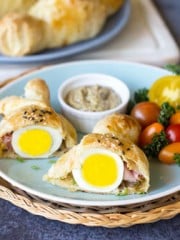 Puff Pastry Eggs with Ham and Cheese | All that's Jas