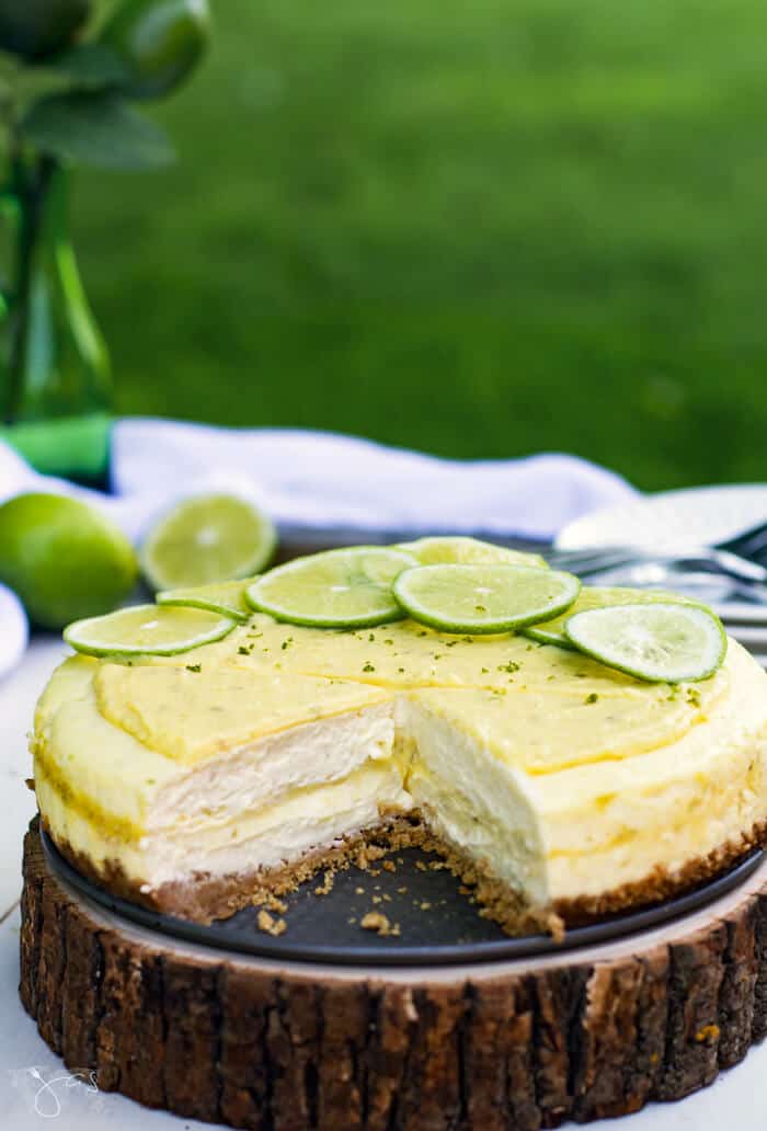 Recipe for decadent key lime cheesecake