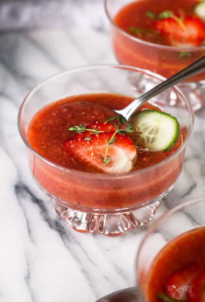 Strawberry Gazpacho Spanish Chilled Summer Soup