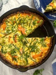 Swedish Smoked Salmon Quiche with gluten free crust - All that's Jas