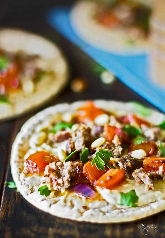 Turkish Hummus Pita with Ground Lamb All that's Jas