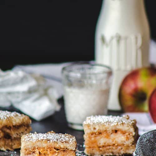 Croatian Easy Eggless Apple Cake | allthatsjas.com