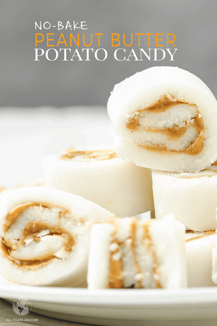 NoBake Peanut Butter Potato Candy Irish Recipe All that's Jas
