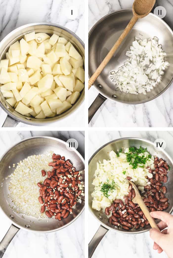 Potatoes and Kidney Beans Quick and Easy Belarusian Side Dish