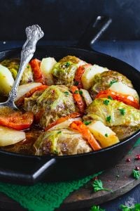 Aromatic spices of Palestine make these stuffed savoy cabbage leaves especially delicious.