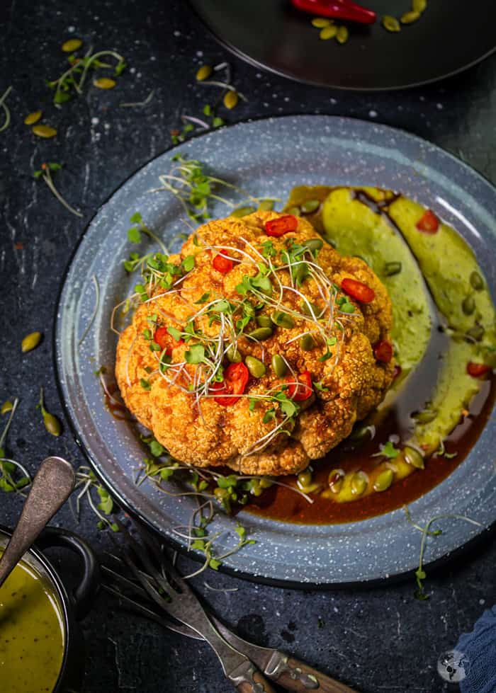 Copycat Roasted Cauliflower with Gastrique Sauce Recipe-image