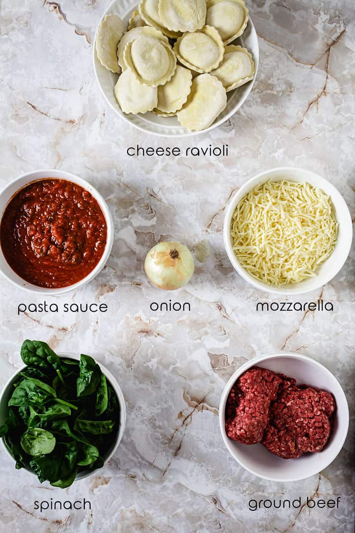 Ingredients for this easy Italian pasta dish.