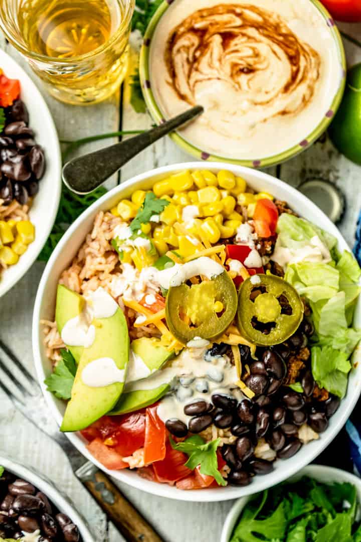 Homemade Chipotle Burrito Bowl Recipe - All that's Jas