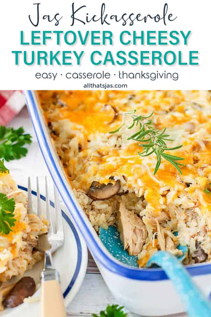 Leftover Cheesy Turkey Casserole - Jas' Kickasserole