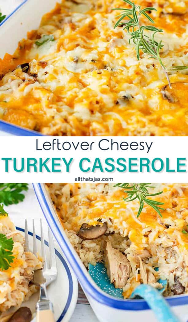 Leftover Cheesy Turkey Casserole - Jas' Kickasserole