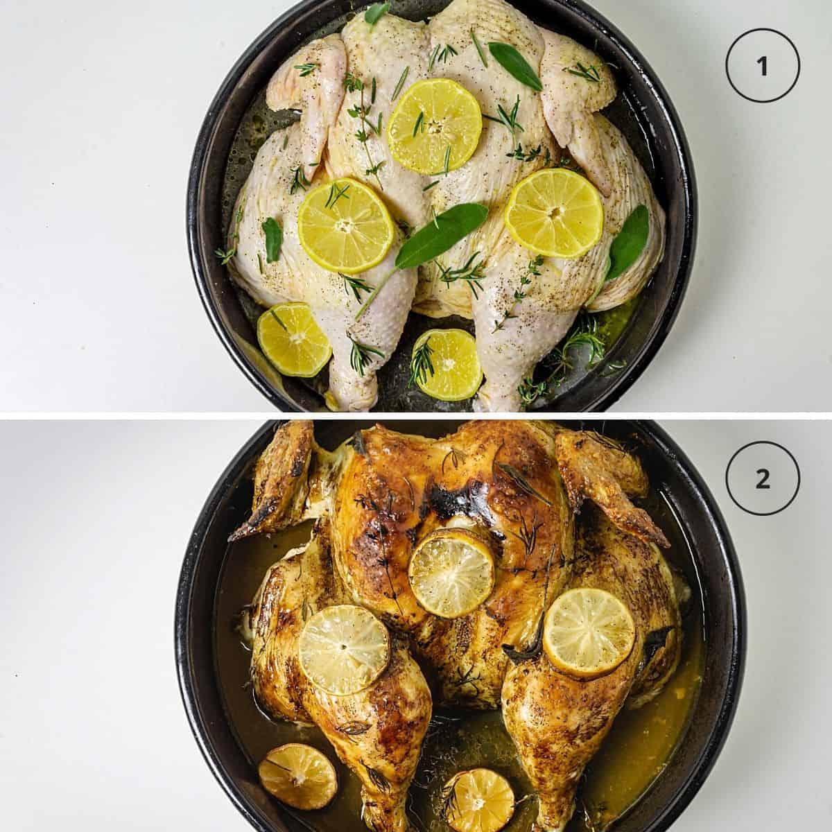 Steps to make a baked chicken