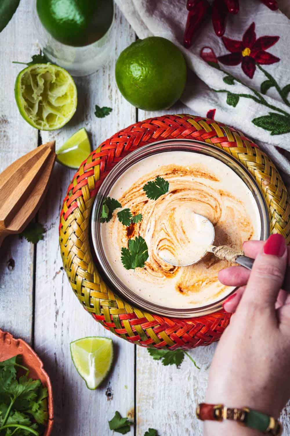 Creamy No Mayo Chipotle Burrito Sauce All that's Jas