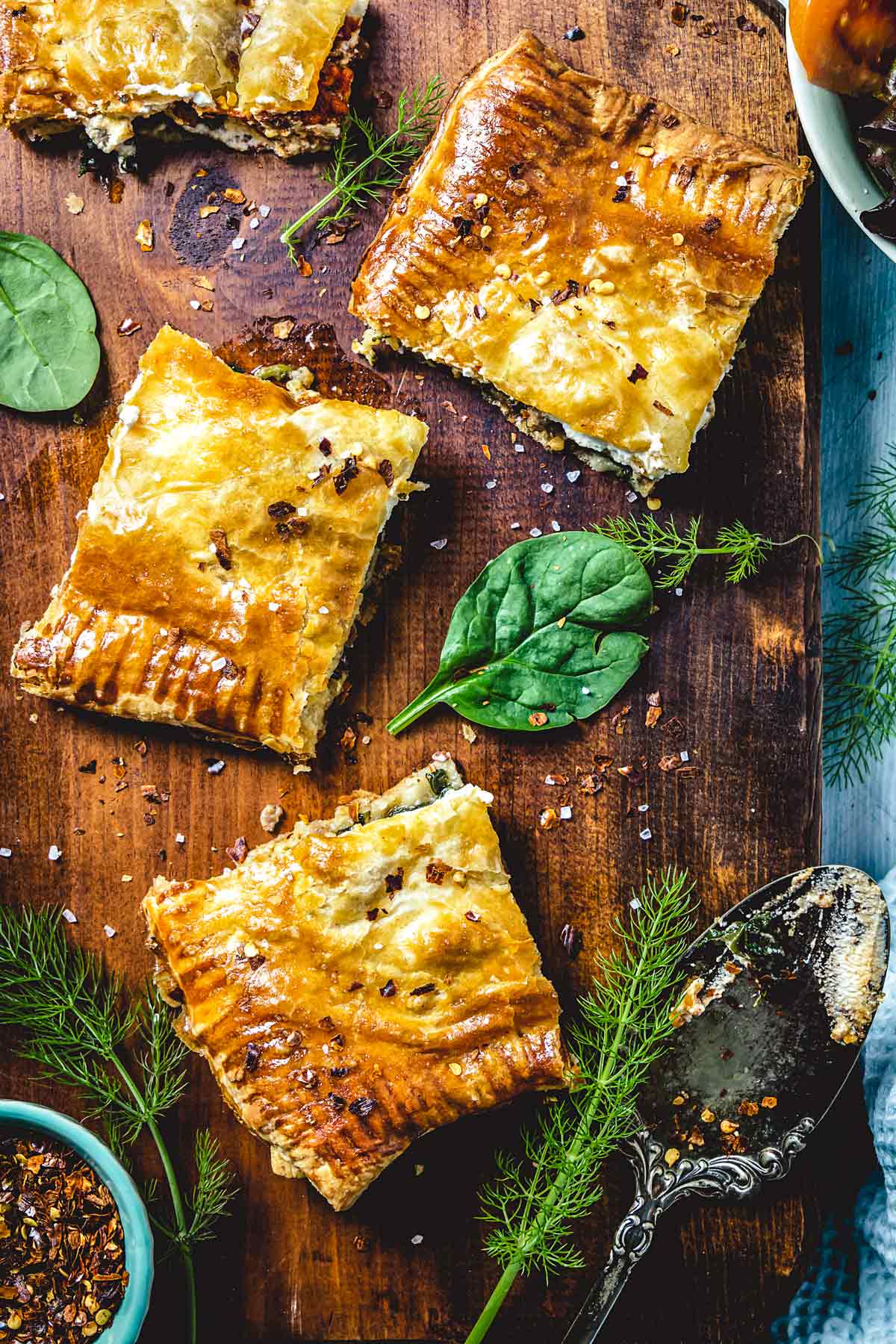 Spicy Italian Sausage and Spinach Slab Pie All that's Jas